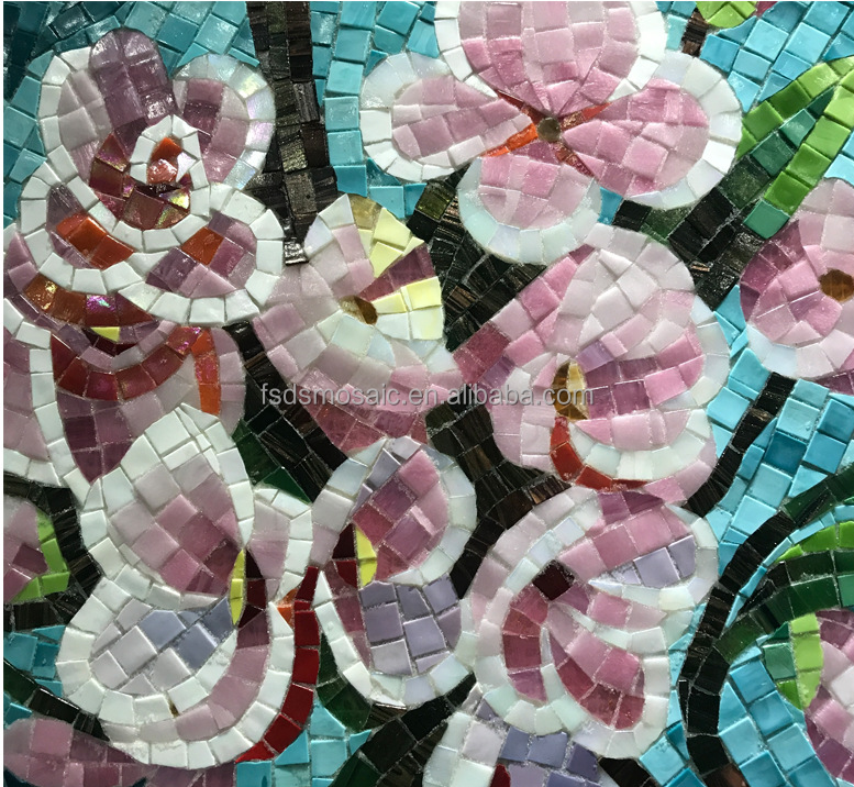 Tranh khảm thủ công họa tiết vẹt trang trí hành lang phòng khách