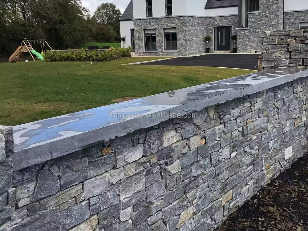 Nhà Phổ Biến Tấm ốp đá phiến thạch anh Xanh Tự nhiên dùng ngoài trời