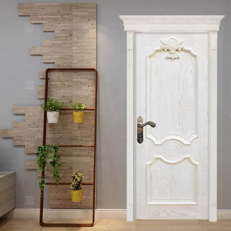 Cửa Gỗ Đặc Trắng Chất Lượng Cao, Phong Cách Mỹ, Thiết Kế Mới Dùng Cho Biệt Thự, Nhà Ở Và Dự Án, Sử Dụng Nội Thất, Bề Mặt Hoàn Thiện