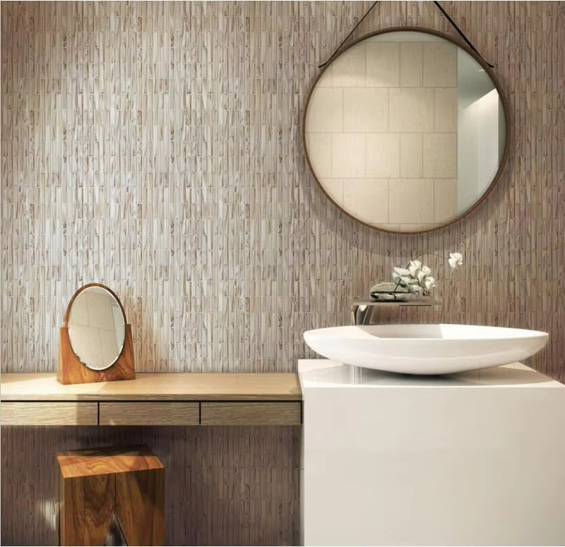 Gạch ốp tường nghệ thuật mosaic kính hình dạng không đều nội thất cho ốp bếp
