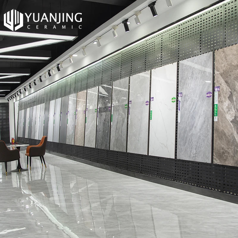 Gạch ốp tường và phòng tắm sứ toàn phần 400x800mm trắng bóng vân đá cẩm thạch