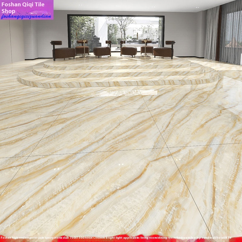 Gạch Foshan Đánh bóng 60x120 Men bóng hiện đại Vân đá cẩm thạch Vàng Vàng đồng Xanh lá Xanh dương cho Sàn phòng khách Phòng tắm