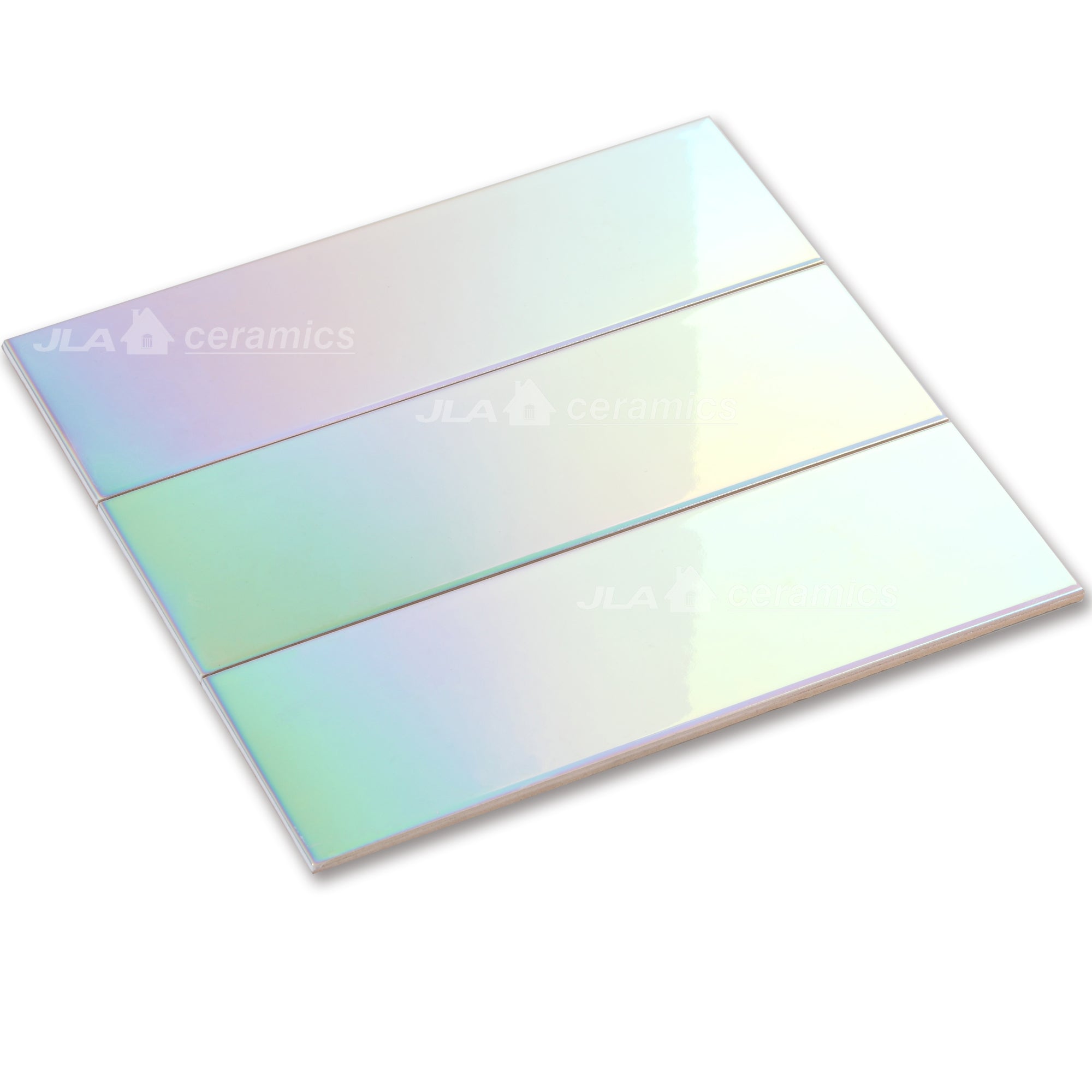 Gạch Ceramic Óng Ánh Cầu Vồng Đa Sắc 4*12 Inch/100*300mm