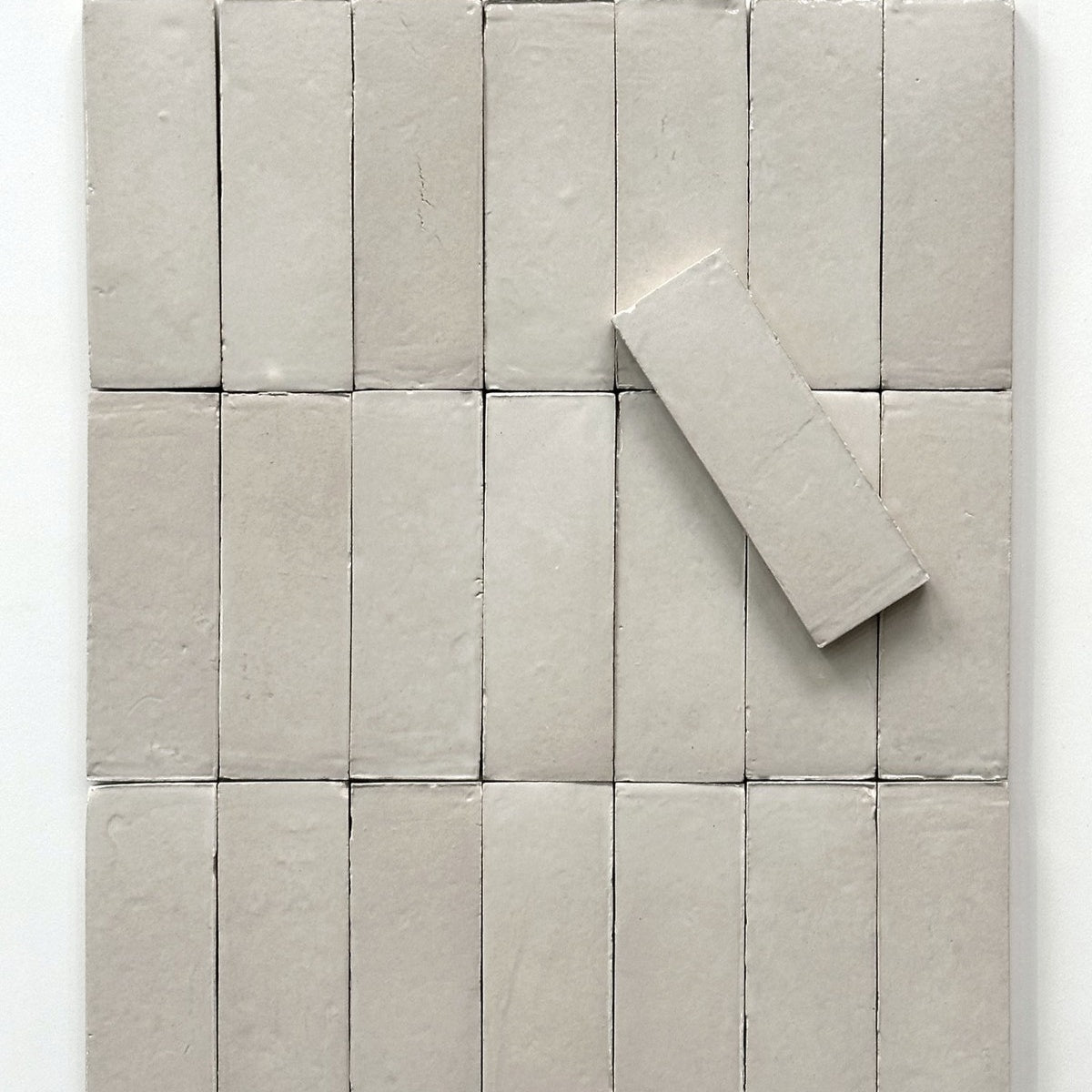 Gạch Zellige Ma-rốc thủ công bề mặt bóng họa tiết vuông cổ điển mộc mạc dùng cho tường nội thất