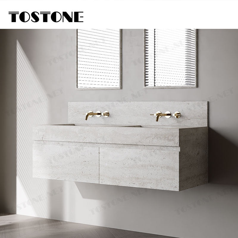 Đá Travertine Tự Nhiên Siêu Trắng Trang Trí Nội Thất