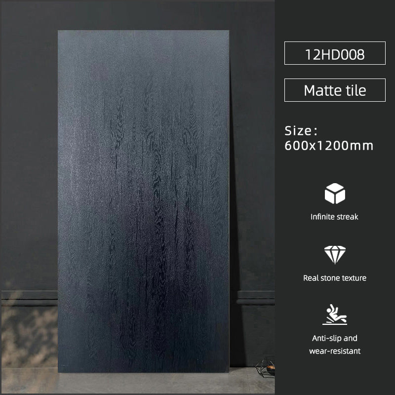 Gạch Chống Trượt Đen Đá Phiến 600 X 1200 Bề Mặt Mờ Dành Cho Sân, Bếp, Khách Sạn