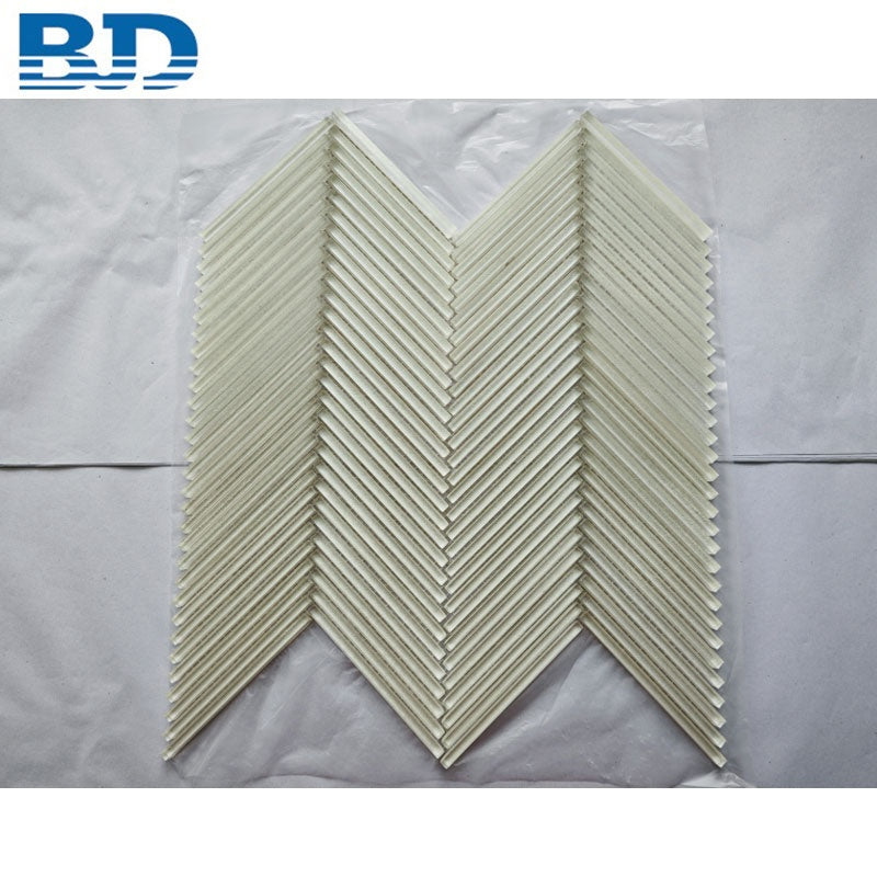 Bán sỉ trực tiếp từ nhà máy Gạch ốp tường kính mosaic xương cá tự dán dùng cho bếp, phòng tắm và tường điểm nhấn