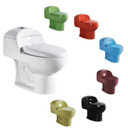 Medyag Đen Xám Xương Ngà Siphonic Inodoro Phòng tắm lắp sàn Một khối Bồn cầu nhiều màu WC