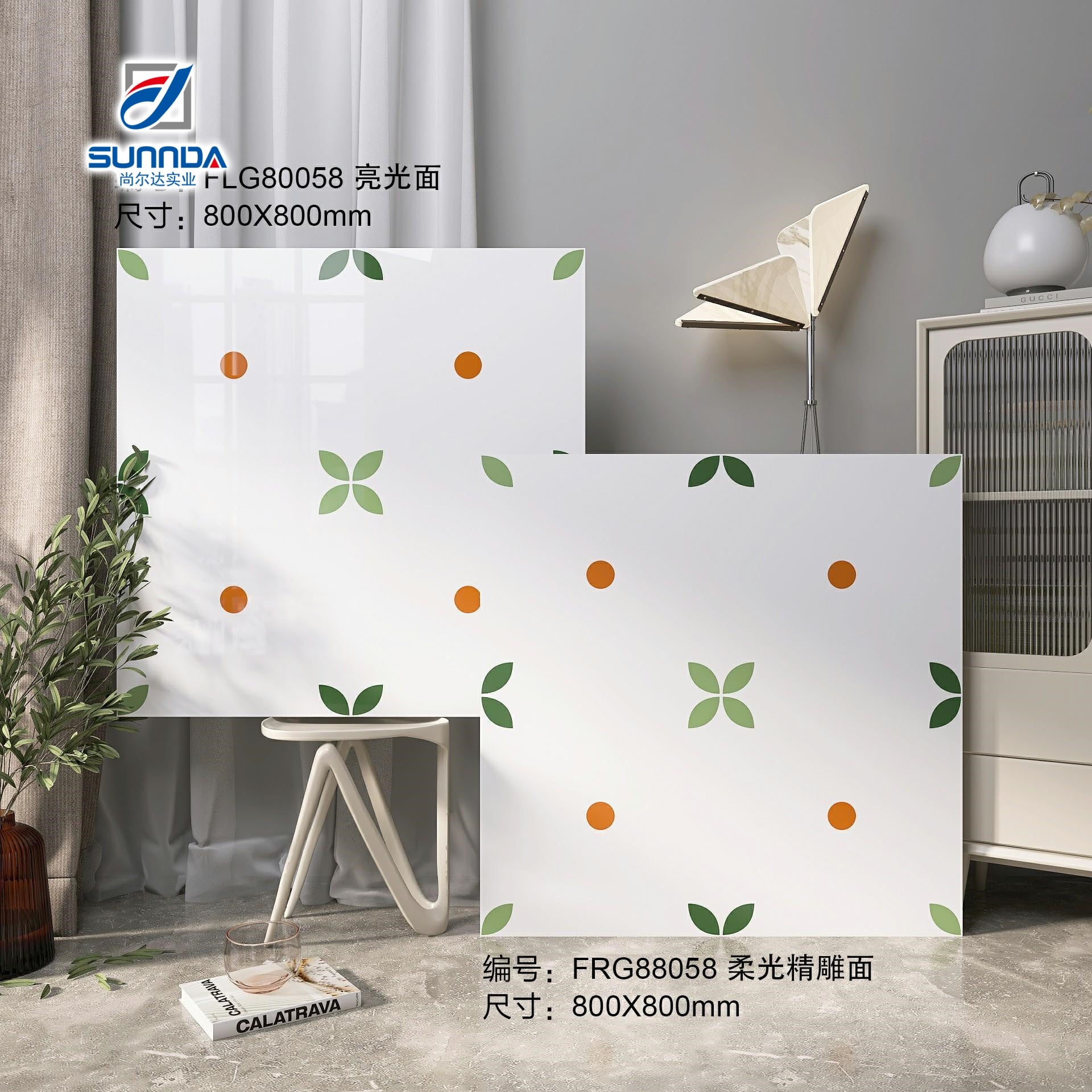 Gạch lát sàn sứ tráng men nhiều màu sắc trang trí nhà cửa, họa tiết hoa, bề mặt bóng và mờ