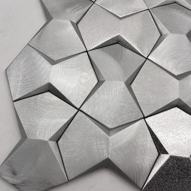 Gạch Mosaic Kim Loại 3D Màu Vàng Phong Cách Mới Phổ Biến Dành Cho Gạch Ốp Tường