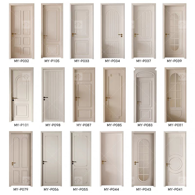 Cửa Gỗ Đặc Trắng Chất Lượng Cao, Phong Cách Mỹ, Thiết Kế Mới Dùng Cho Biệt Thự, Nhà Ở Và Dự Án, Sử Dụng Nội Thất, Bề Mặt Hoàn Thiện