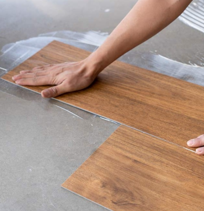 Sàn Vinyl PVC lưng khô tự dính chống thấm nước chất lượng cao