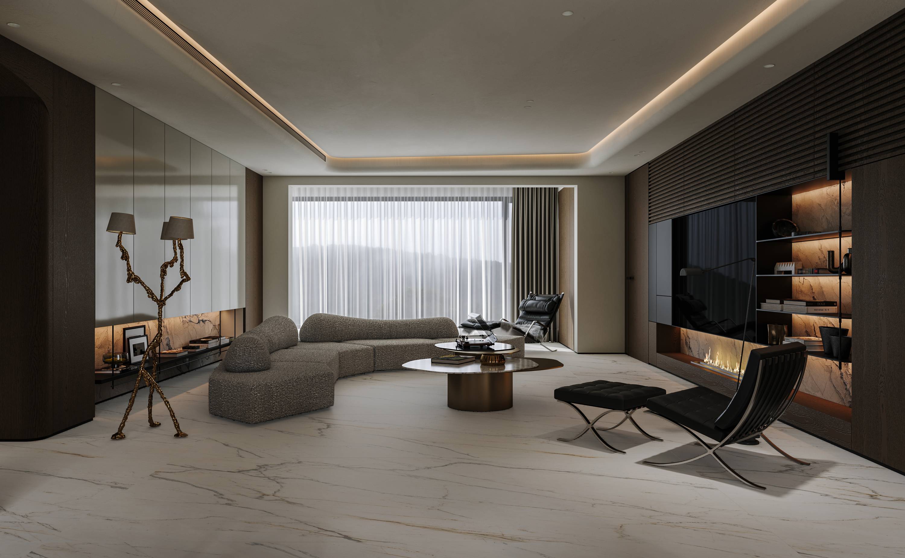 Đá nung kết họa tiết tinh xảo màu vàng cho tấm sứ