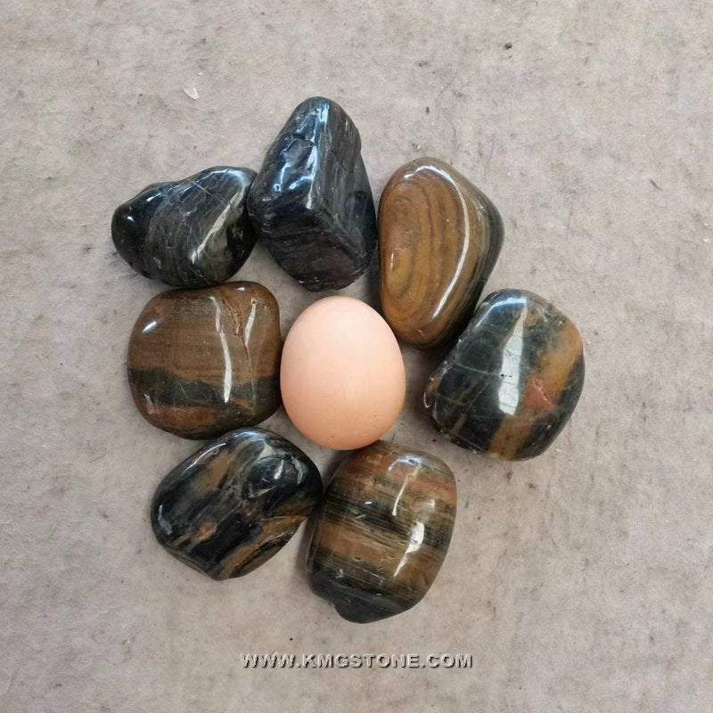 KMGSTONE Đá Sông Tự Nhiên Chất Lượng Cao, Dạng Cuội Và Sỏi Rời, Dùng Lát Đường Và Sân Vườn, Bề Mặt Đánh Bóng, Cho Công Viên Ngoại Thất