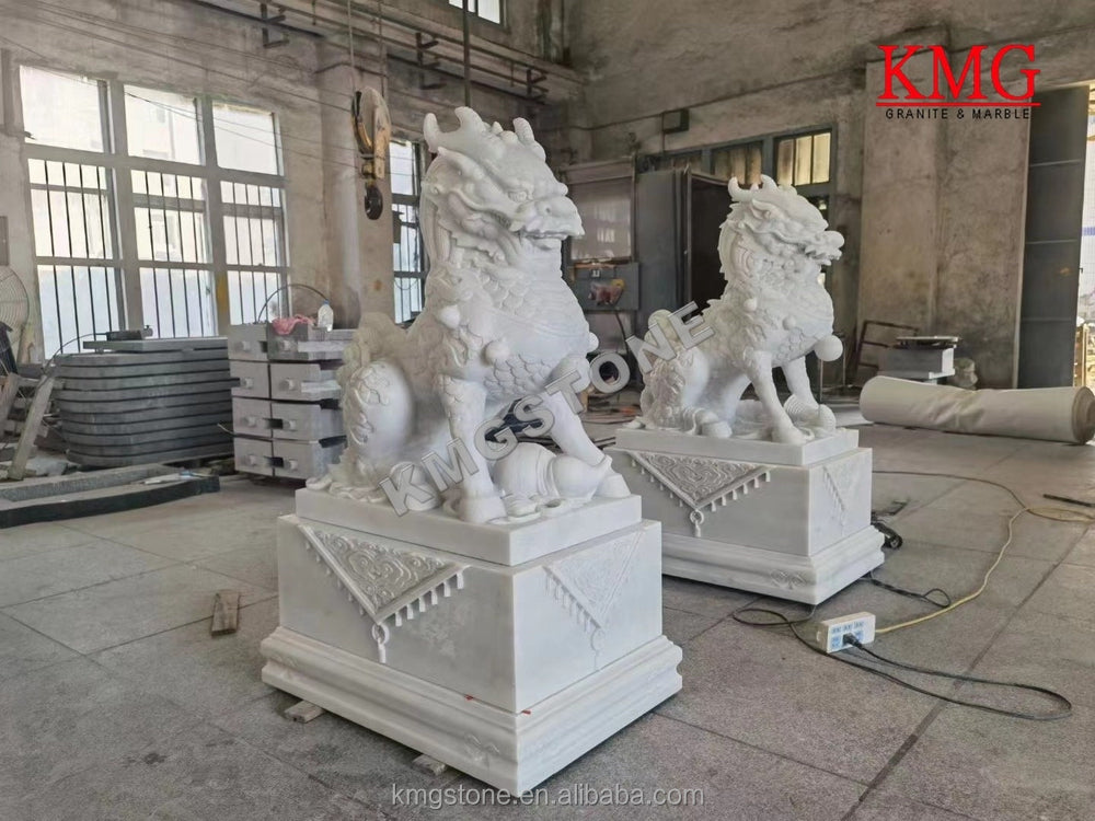 Nhà cung cấp sỉ Hạ Môn Tượng sư tử đá điêu khắc ngồi ngoài trời