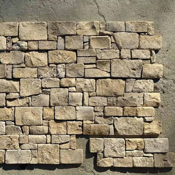 Tấm ốp đá veneer vàng tự nhiên vân đá phiến, kích thước tùy chỉnh, thiết kế hiện đại mộc mạc, dành cho biệt thự và công viên ngoại thất