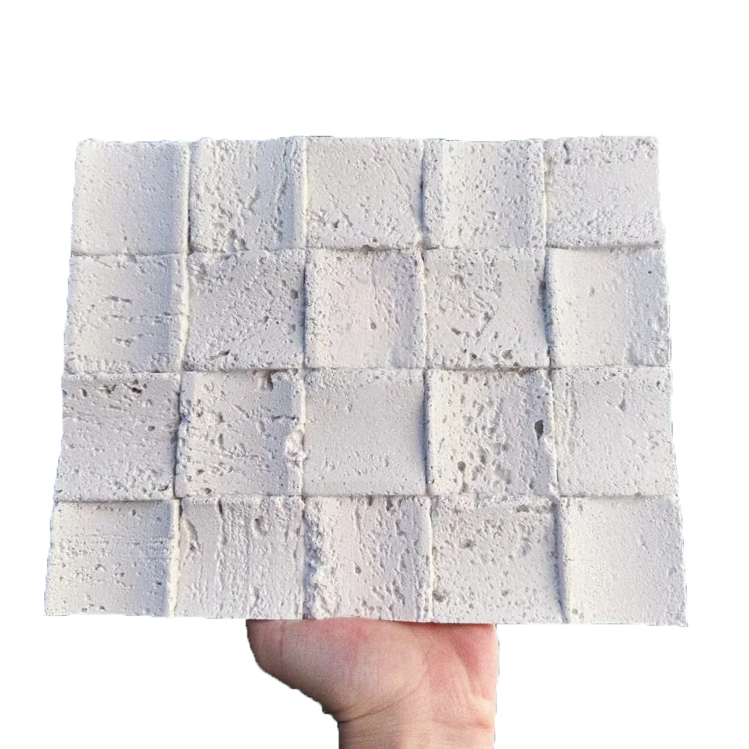 Gạch Đá Sét Cải Tiến Mosaic Travertine Bền Vân Nổi 3D