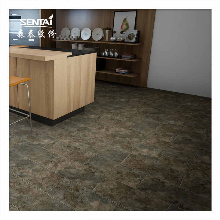 Sàn nhựa đá Vinyl bán chạy Sàn nhựa Vinyl cao cấp Phong cách đá cẩm thạch tự nhiên Sàn LVT Chống thấm nước Nhấp nhanh
