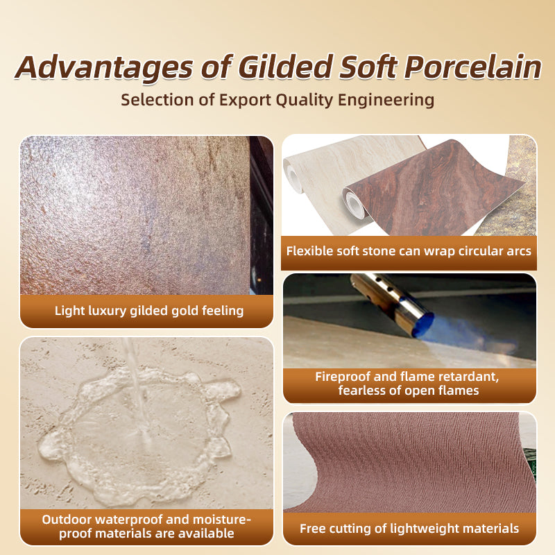 Gạch Ốp Tường Nội Ngoại Thất Uốn Dẻo Đất Sét Biến Tính Nhẹ Thân Thiện Môi Trường Trọng Lượng Nhẹ Giả mcm - Giá Tốt