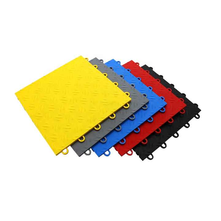 Sàn nhà để xe bằng nhựa PP, sàn công nghiệp chịu lực nặng, gạch lát sàn nhà xưởng, sàn phòng tập thể dục, hoa văn liên kết