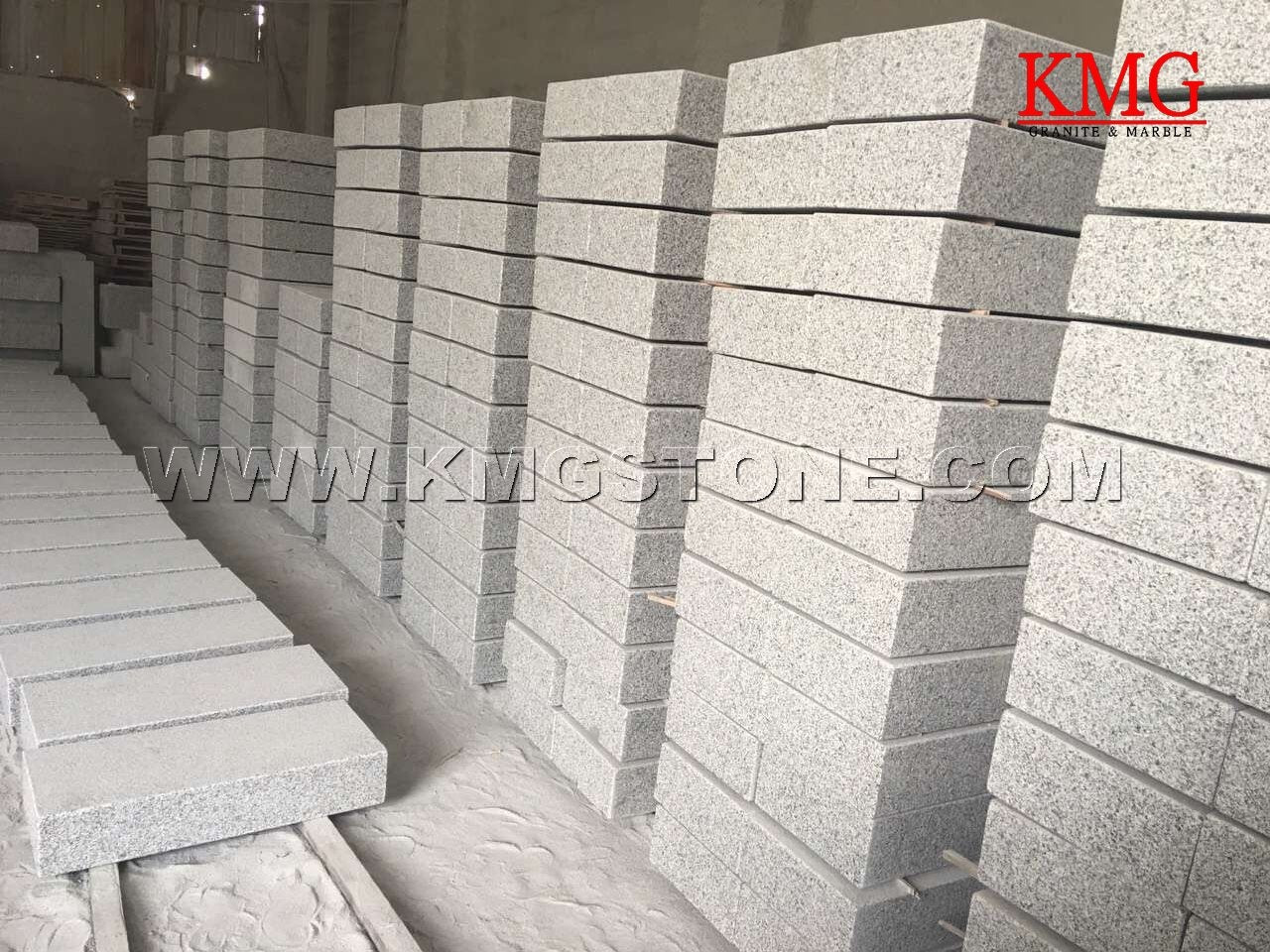 Đá Bó Vỉa, Đá Bó Lề, Đá Lát Granite Xám Tự Nhiên Giá Rẻ Dùng Ngoài Trời