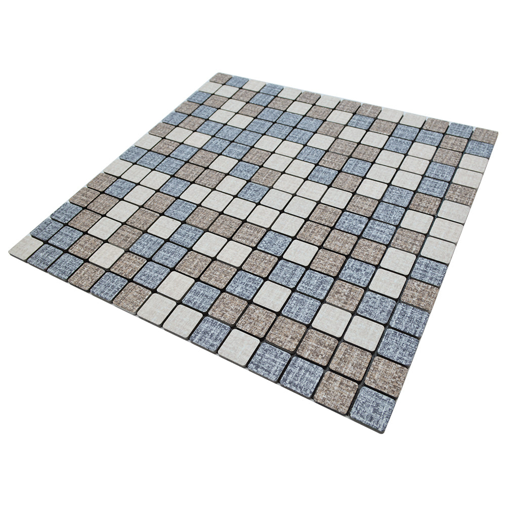Gạch Mosaic Nhôm Tự Dán Dễ Tự Làm Hình Vuông Mini Phối Màu Trang Trí Tường Nội Thất Phòng Vệ Sinh