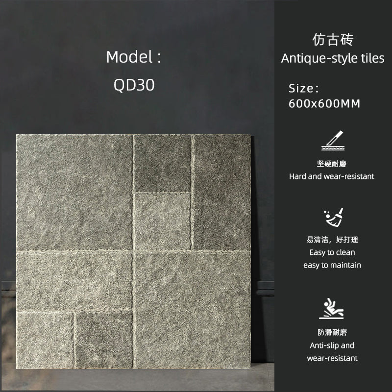 Gạch Lát Sàn 60x60cm Gốm Sứ Mờ Vân Đá Cẩm Thạch Phong Cách Cổ Điển Phật Sơn