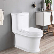 Bồn cầu xả Siphon bán buôn Bồn cầu dài Bồn cầu một khối gắn sàn bằng sứ cho khách sạn