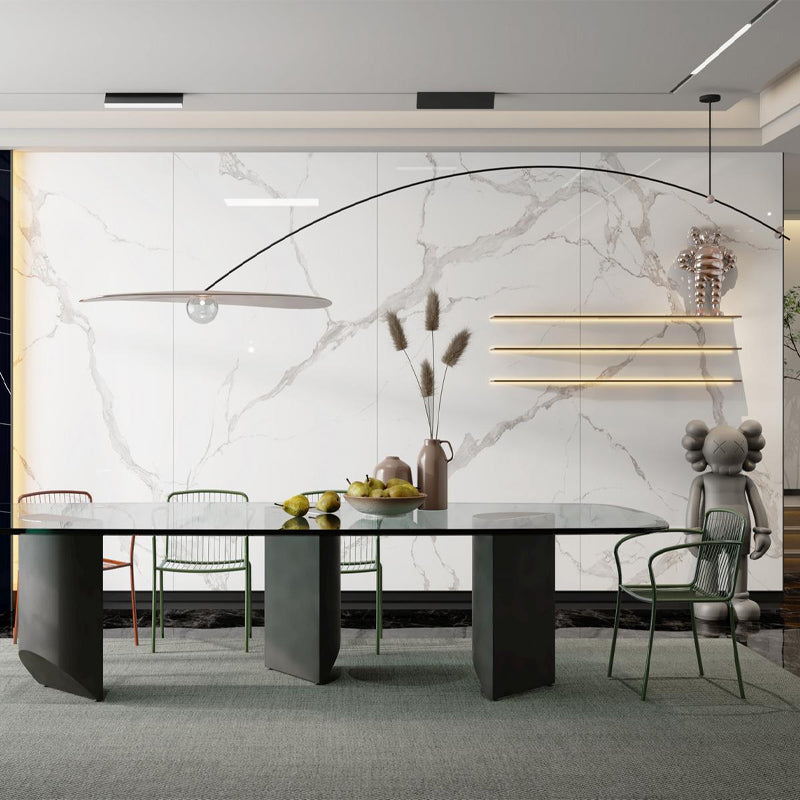 Gạch Porcelain Đá Nung Kết Tấm Lớn Cho Tường Nền & Sàn Nội Thất 1200*2700mm Bề Mặt Bóng