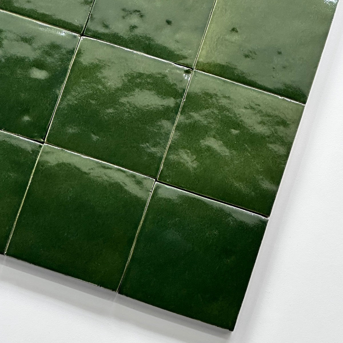 Gạch Vuông Bóng Chống Trượt Kháng Khuẩn Thủ Công Sang Trọng Ma-rốc Cổ Điển Cổ Kính Xanh Lá Đậm Dùng cho Nội Thất Nhà Kho Phòng Ốc