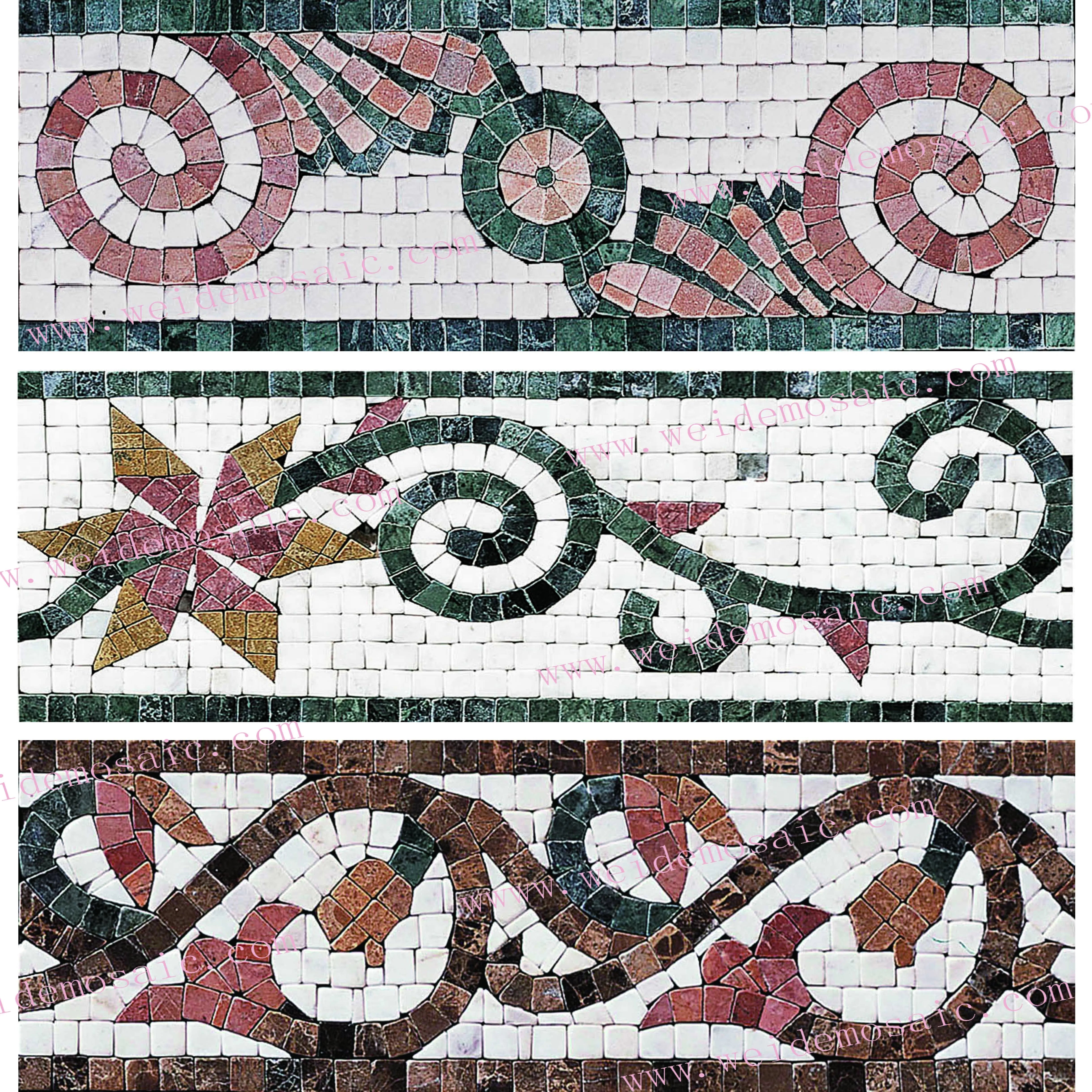 Viền Gạch Mosaic Đá Tự Nhiên Trang Trí Weide