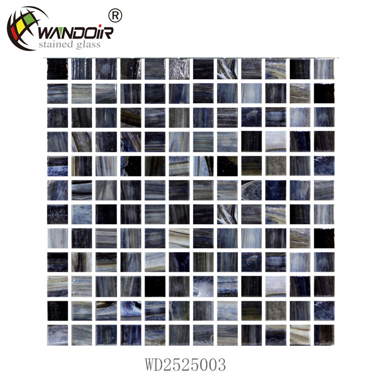 Gạch mosaic kính ốp bếp Gạch ốp lát phòng tắm sang trọng Thiết kế mosaic kính pha trộn Gạch mosaic Tấm kính màu