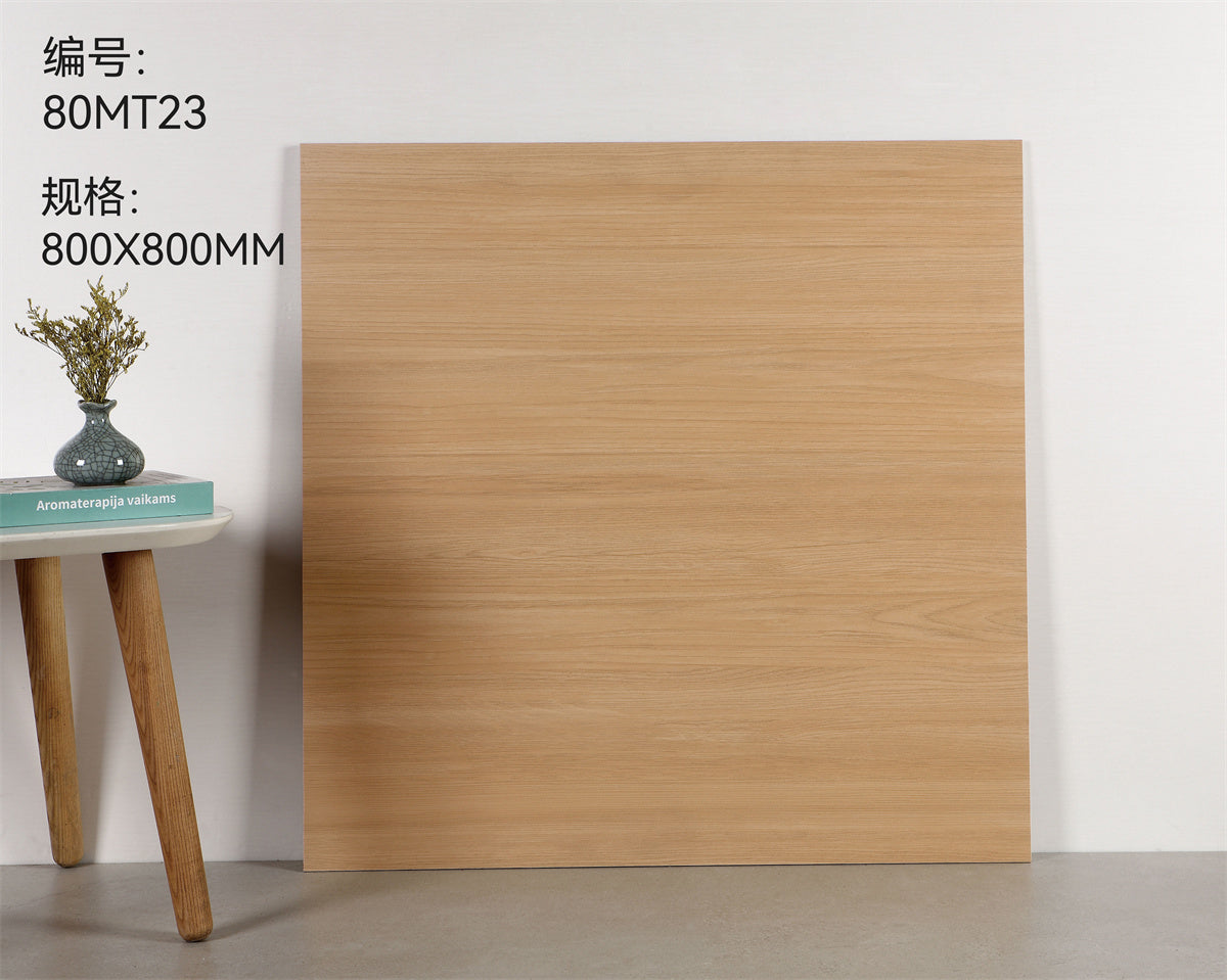 Gạch lát sàn ceramic trang trí vân gỗ ấm áp, bề mặt mờ