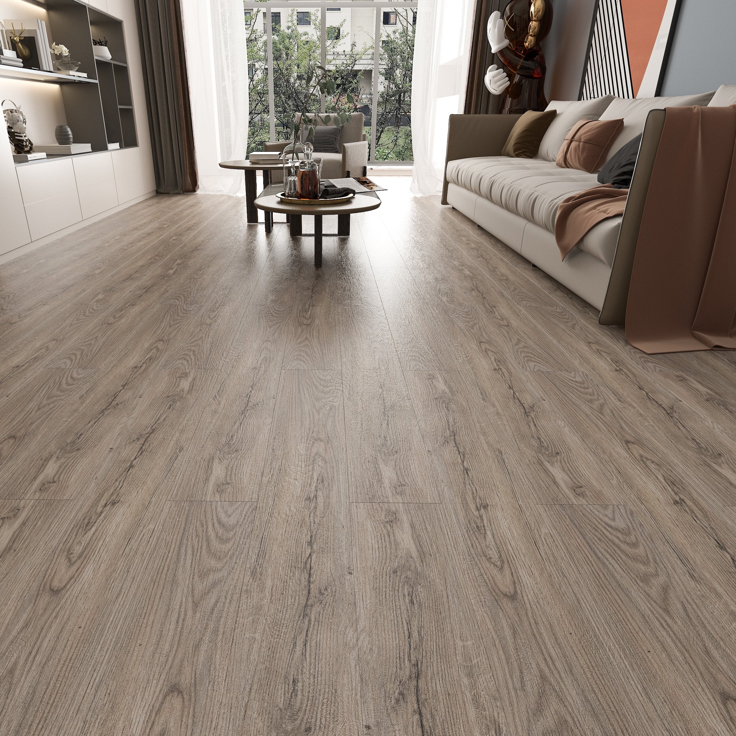 Sàn nhựa SPC Piso chất lượng cao chống thấm nước hèm khóa sang trọng