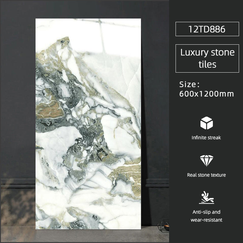 Gạch sứ lát sàn bóng vân đá cẩm thạch giả đá Phật Sơn