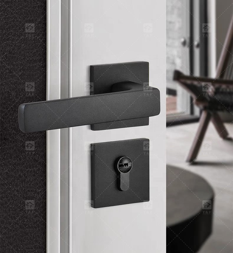Tay Nắm Cửa Từ Tính Sang Trọng Xám Đậm Đa Năng