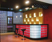 Khối thủy tinh 190*190*80MM Gạch thủy tinh pha lê có khối thủy tinh KIM CƯƠNG rỗng 190*190*80MM