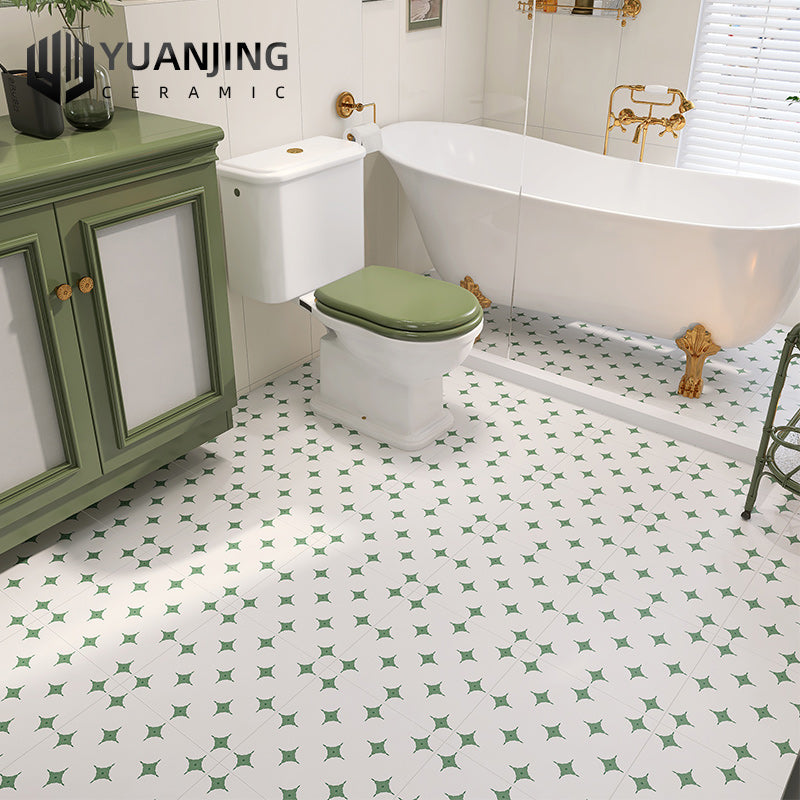 Gạch lát sàn sứ men họa tiết tinh xảo 300x300mm cho nhà bếp và phòng tắm