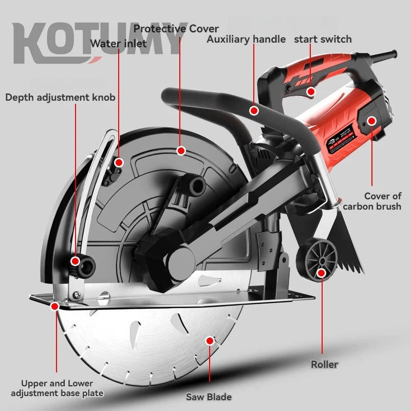 Máy Đục Tường Điện 220V Đa Năng Cưa Vòng Đa Góc Cắt Đường