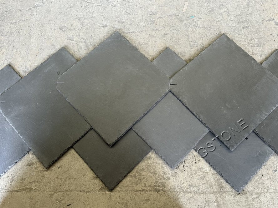 Trang trí mái ngoại thất sang trọng Ngói đá phiến tự nhiên chất lượng cao KMGSTONE Phong cách Hiện đại Truyền thống Nông trại Bề mặt xẻ Chống axit