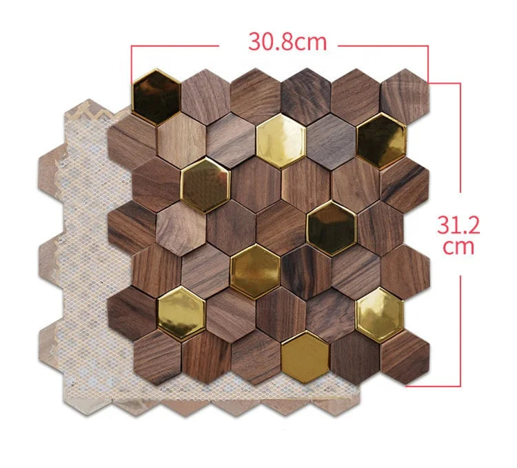 Tấm Ốp Tường Óc Chó Đen Sang Trọng