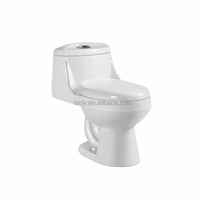 Bộ bồn cầu sứ liền khối Medyag ADO-26 Siphonic, đóng chậm, hình chữ S, kích thước 300mm