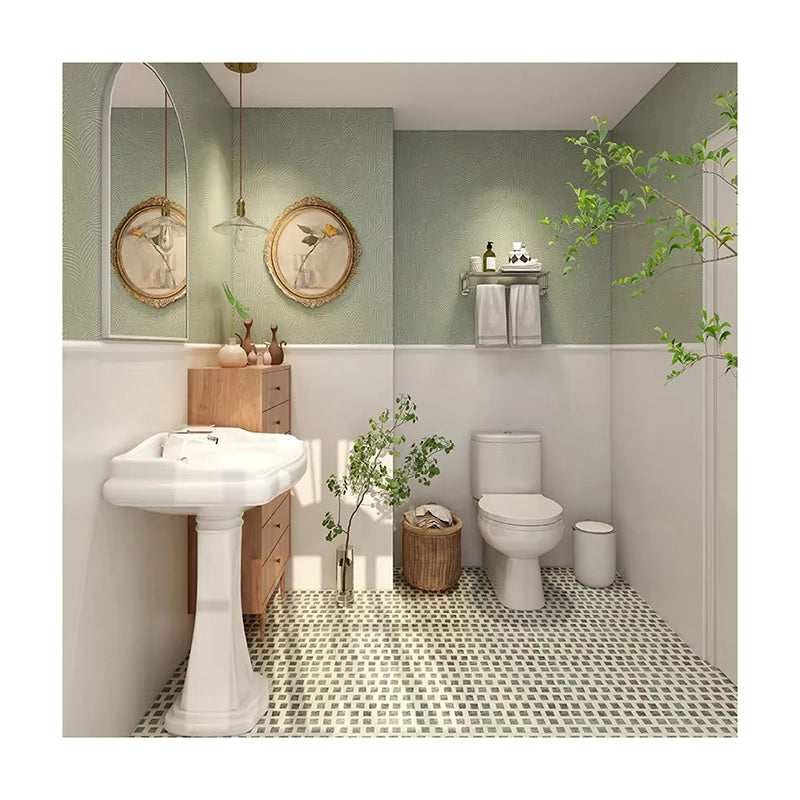 Gạch ốp tường sứ vân gạch kỹ thuật số bóng, đỏ thuần, 30x60cm, bề mặt trơn, dùng cho nhà bếp và phòng tắm