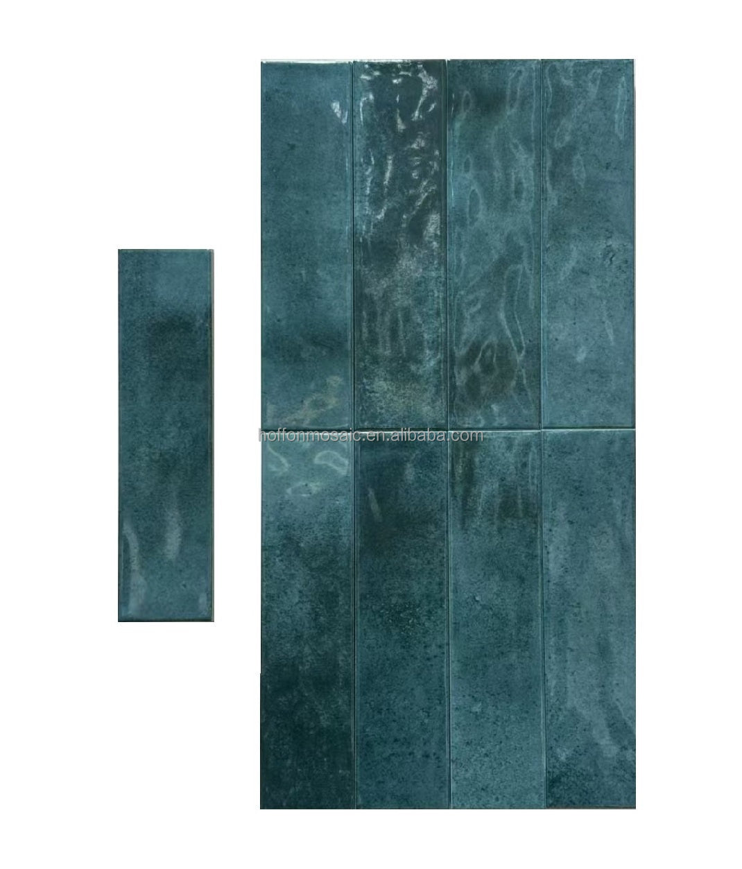 Gạch Mosaic Sứ Subway Kem Xám Phong cách Cổ điển