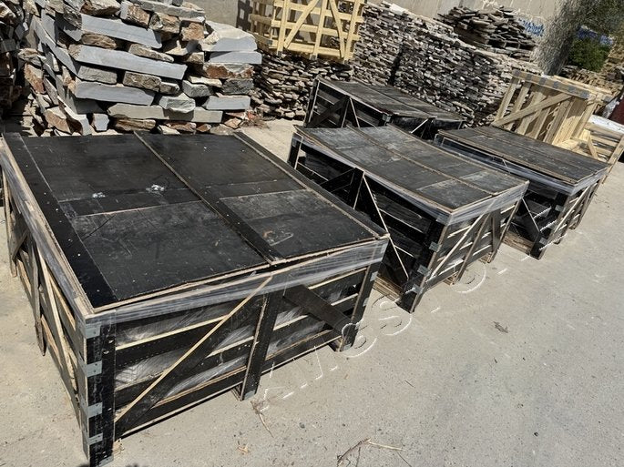 Đá Phiến Đen Tự Nhiên Dạng Tấm Lát Chẻ Ngẫu Hứng (Crazy Paving) Bền Cho Cảnh Quan Sân Vườn Lối Đi Ngoài Trời