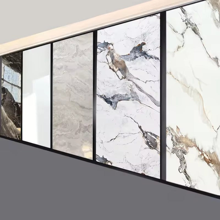 Tấm ốp tường phòng tắm bằng nhựa PVC hiện đại dùng cho mục đích thương mại, phong cách đá cẩm thạch trắng vàng, chất lượng chống ẩm, chống thấm nước, phòng tắm khách sạn
