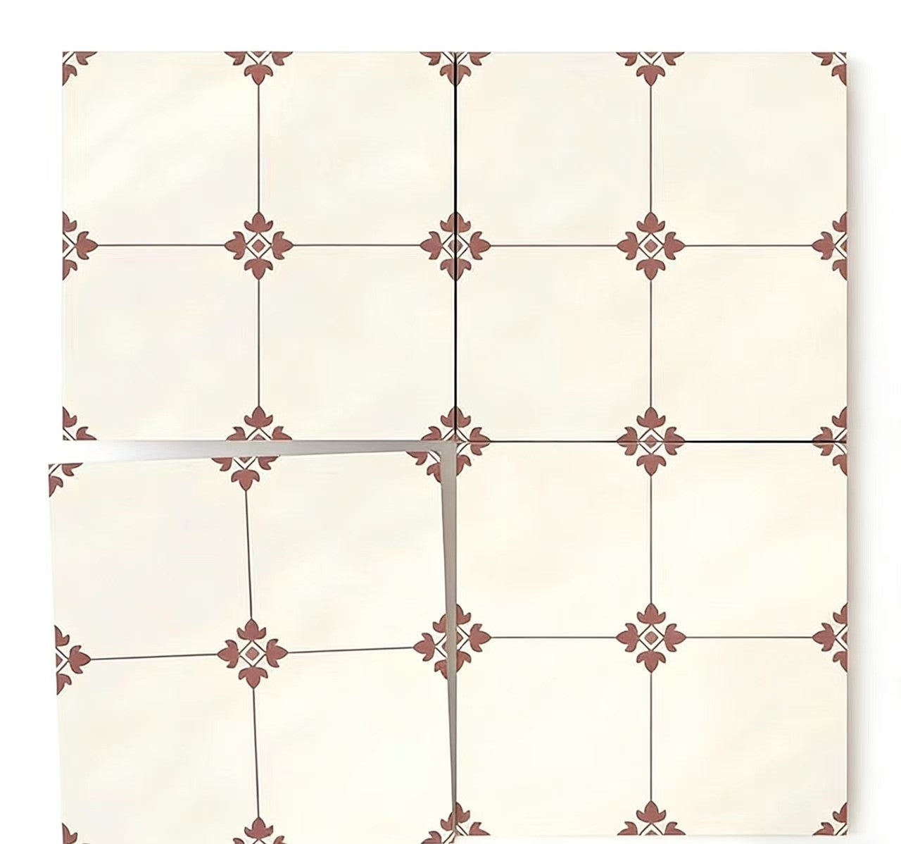 Gạch Sứ Lát Sàn Nội Thất Chống Trượt Kiểu Kem Pháp 400x400mm Dễ Vệ Sinh