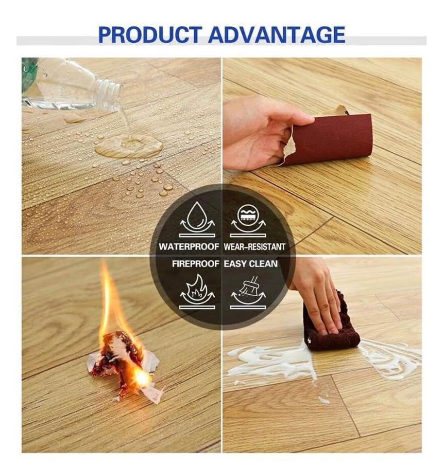 Sàn nhựa hèm khóa SPC 5mm PVC chống thấm nước không Formaldehyde cách âm sàn gỗ công nghiệp