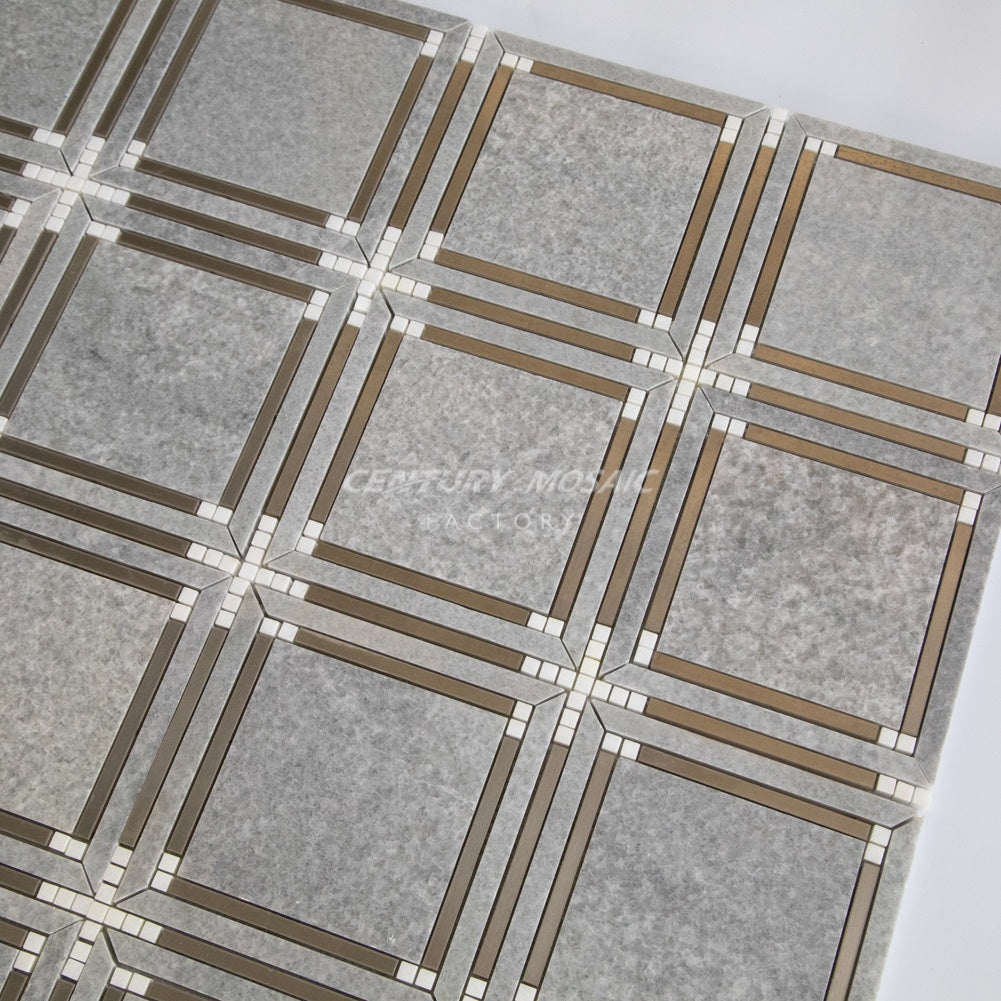 Gạch Mosaic Century Nghệ thuật Tường Cắt tia nước Lát sàn và Ốp tường