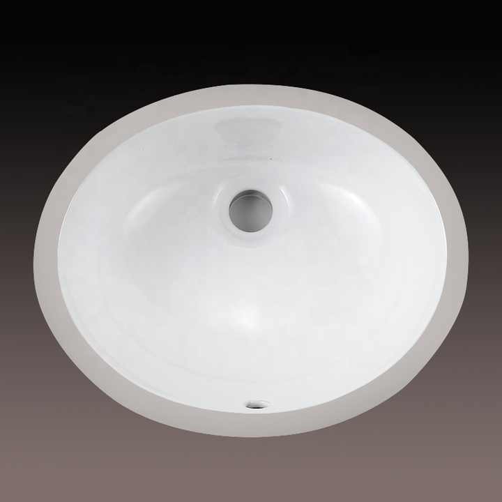 White Cupc Bathroom Vanity Single Bowl Undermount Ceramic Sink for Countertop